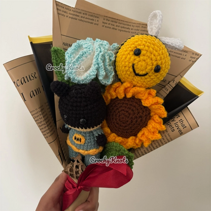 Crochet Sunny Heroes Bouquet