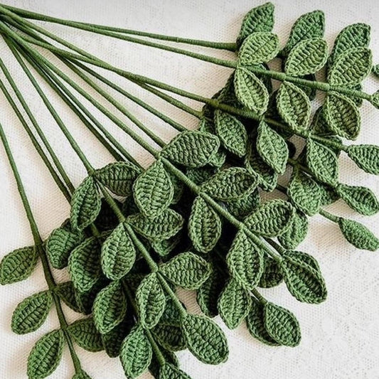 Crochet Leaf Stick