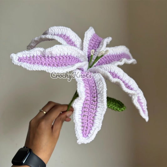 Crochet Lavender Double Shaded lily | Lavender Dreams Lily
