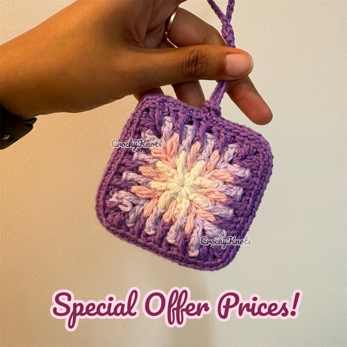 Crochet Pastel Pouches | Airpod cover | Coin pouch | Lipstick Pouch | Bag charm
