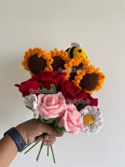 Crochet Sunny Bloom bunch 2