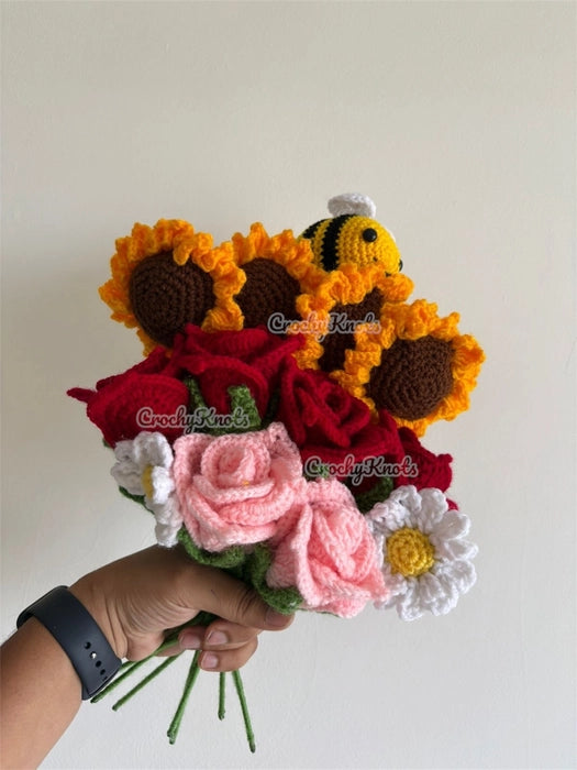Crochet Sunny Bloom bunch 2