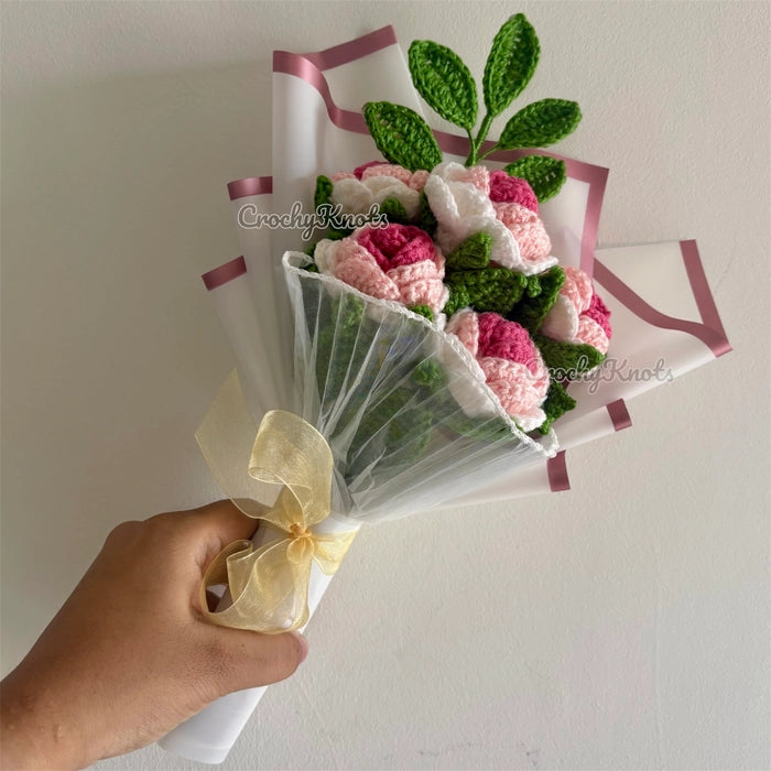 Rosette Bloom Bouquet | Pink roses