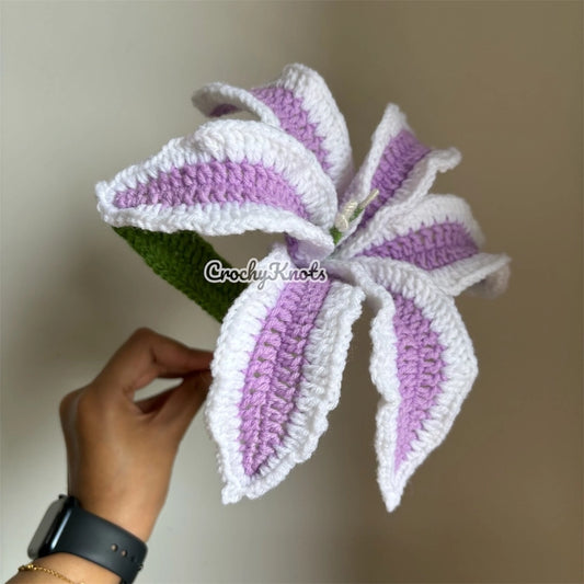 Crochet Lavender Double Shaded lily | Lavender Dreams Lily