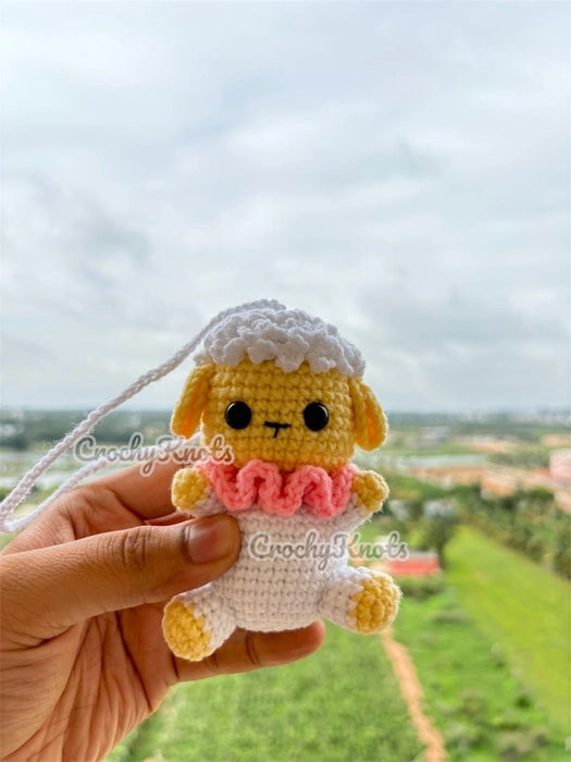 Crochet Sheep Charm/ Keychain