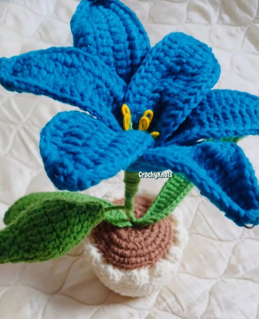 Crochet Lily Fantasy Pot