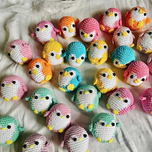 Crochet Cute Penguin Keychain