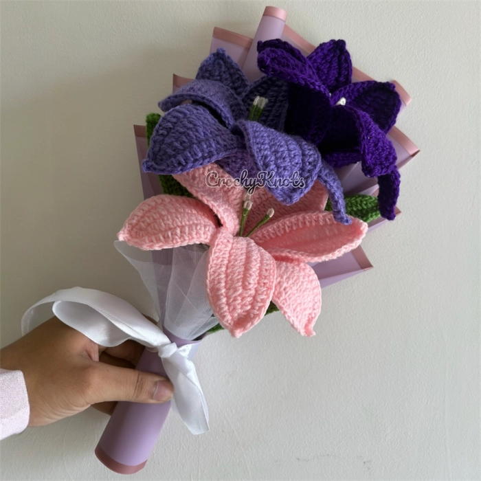 Lavender kiss Bouquet | Purple, lavender and pink lily