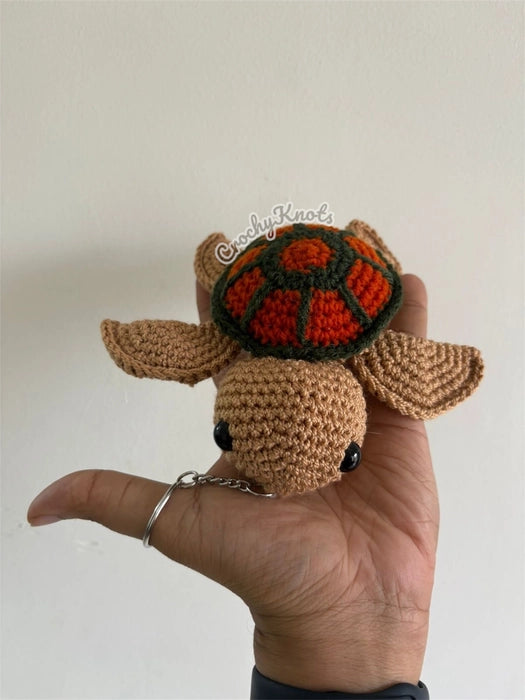 Crochet Turtle Pal Keychain