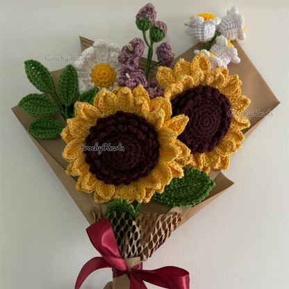 Golden Harmony Bouquet | Big sunflowers