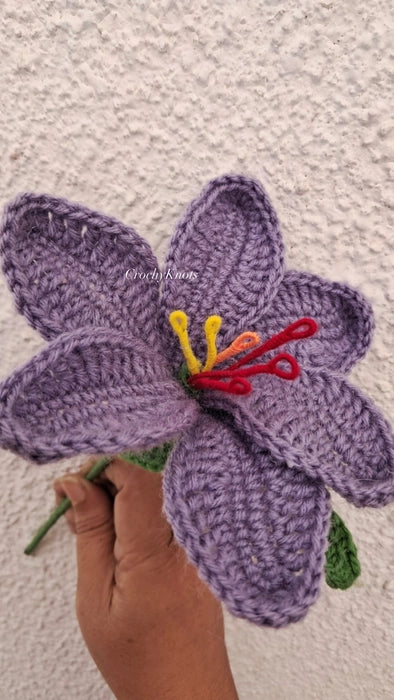 Crochet Saffron Flower