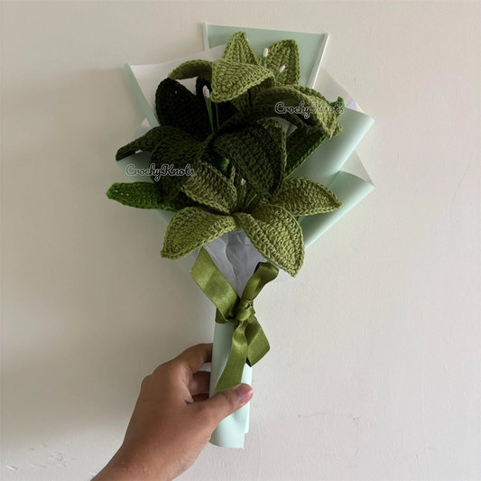 Emerald Serenity Bouquet | Green Lilies Bouquet