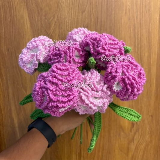 Crochet Forever Lavender Carnations
