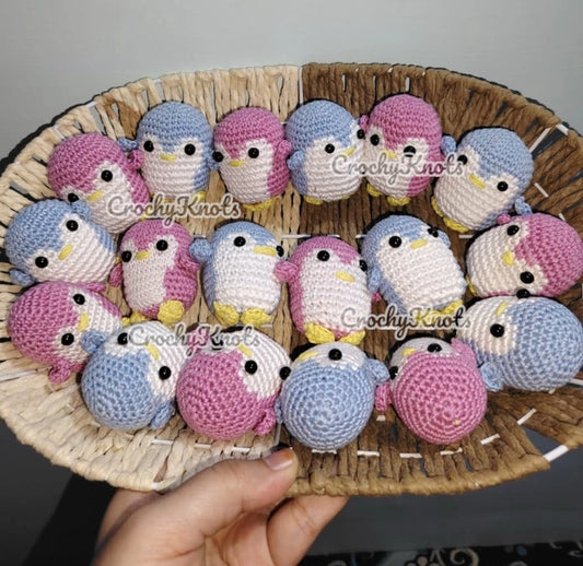 Cute crochet Penguin Keychain